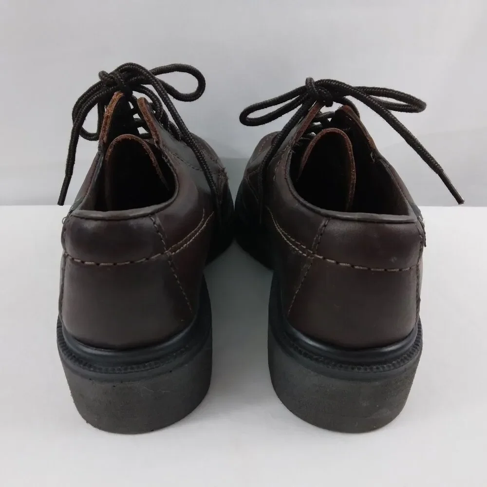 Eastland Brown Leather Loafers Moc Toe Vibram Chunky Sole Y2K 90s Women's 8M